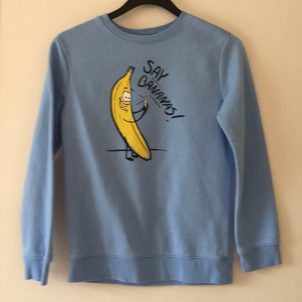 Boys Sweatshirt with funy banana print